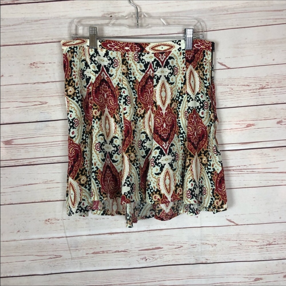 Show Me Your Mumu Print Mini Skater Skirt Size S